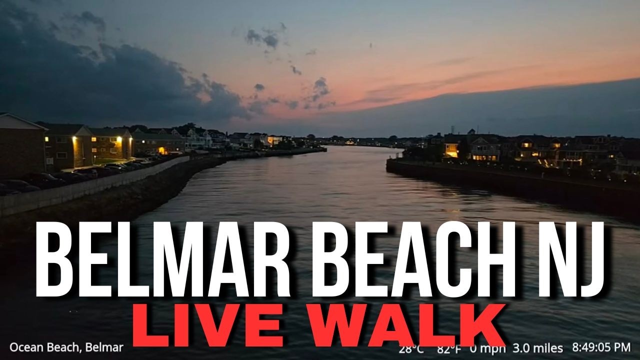 LIVE IRL Walk - Belmar NJ Boardwalk 4K