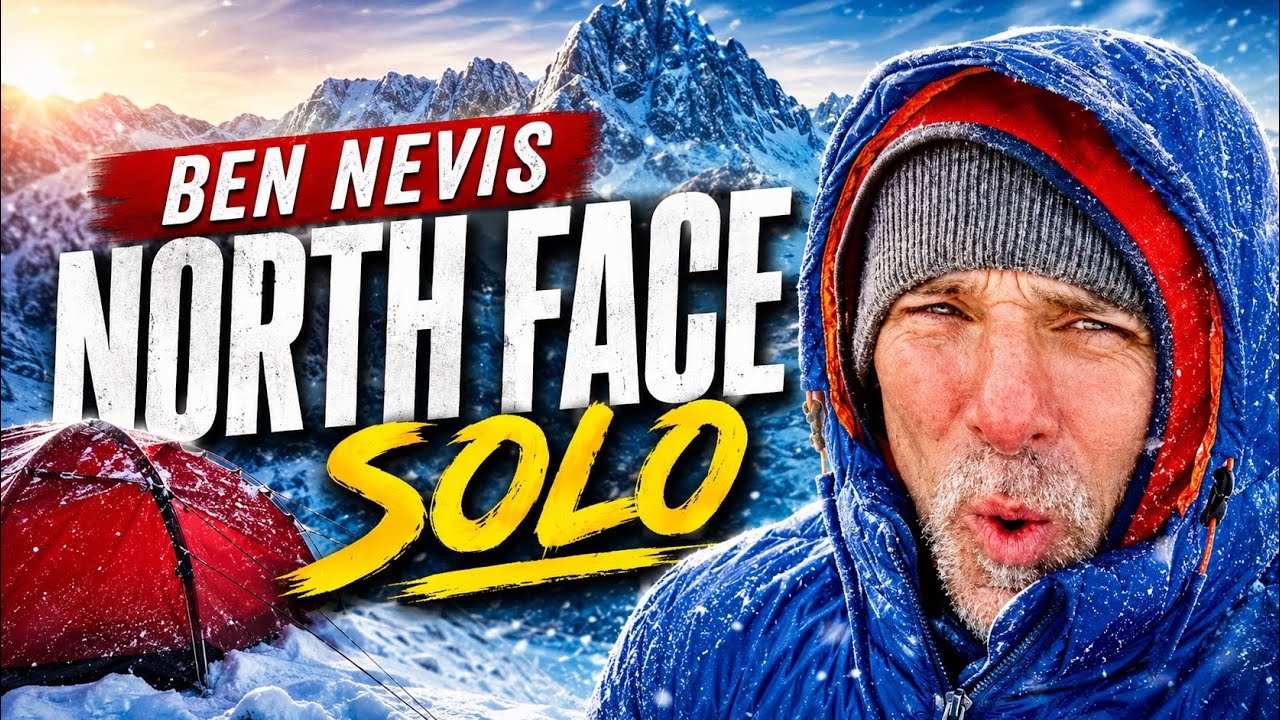 🏴󠁧󠁢󠁳󠁣󠁴󠁿 Solo Winter Wild Camp &ndash; BEN NEVIS NORTH FACE | Britain&rsquo;s Highest Mountain