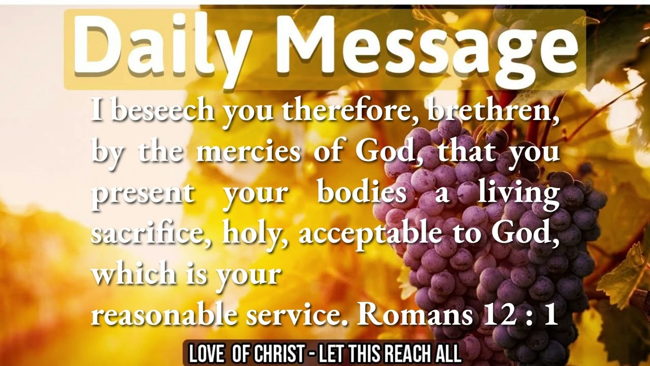 Reasonable Service ! - Daily Message -  15.02.2026 - Sis. Angelin Joseph.