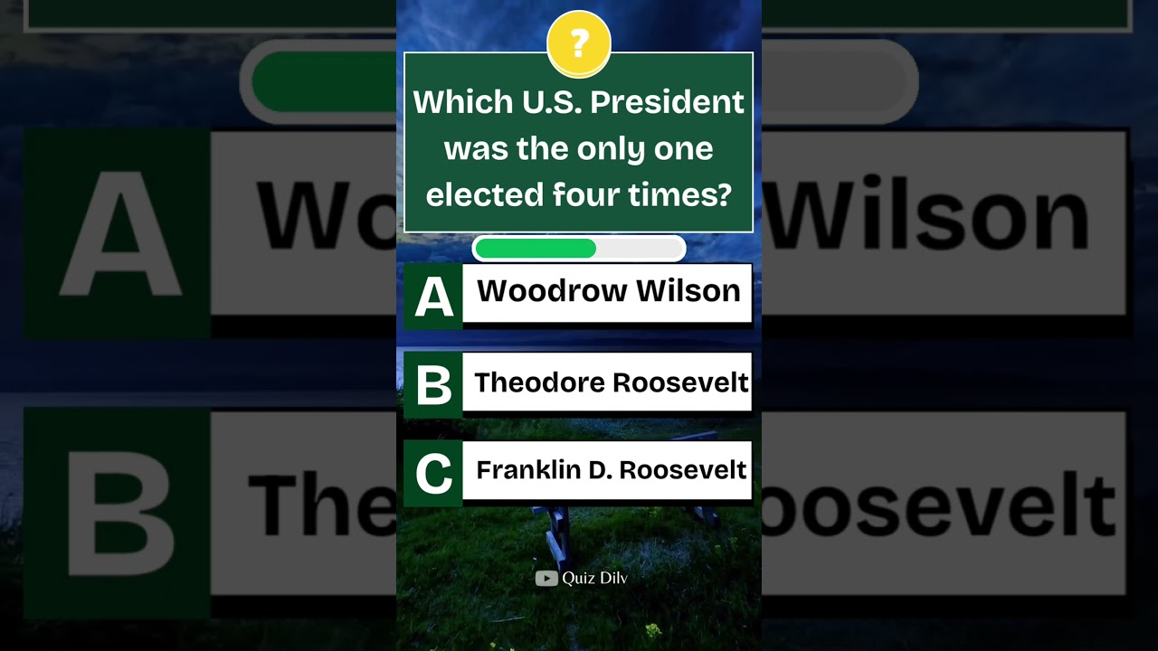 Какой президент США был единственным, кто избирался четыре раза? #usaquiz #usa #triviatricks #qui...