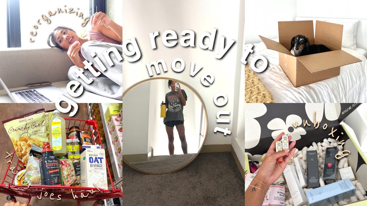 PACKING ALL MY SH*T 📦 trader joes haul, starting the moving process, lots of exciting PR + new food