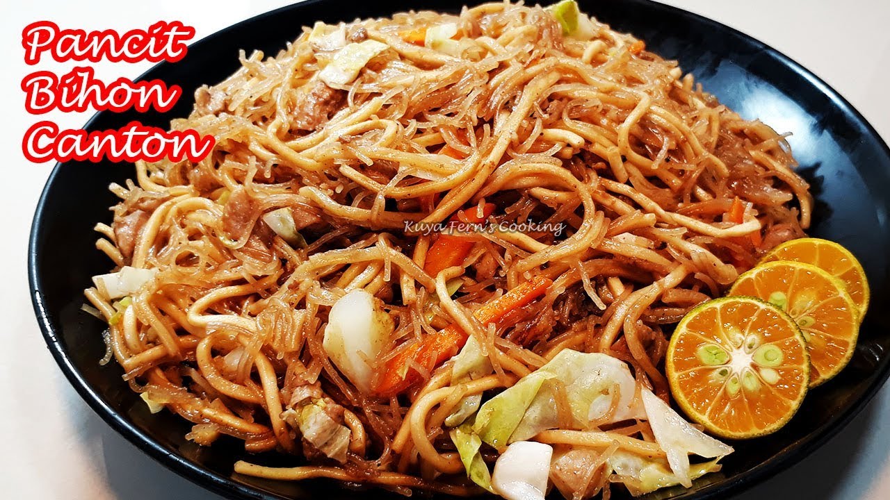 EASY PANCIT BIHON CANTON RECIPE!!!
