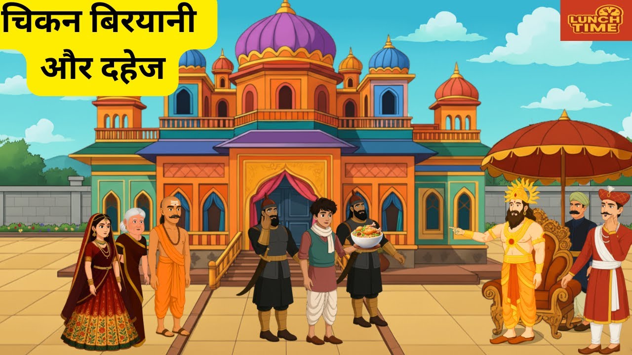 “चिकन बिरयानी और दहेज /Chicken Biryani Aur Dahej |दयालुता का फल | #cartoon #story #Hindi #animation