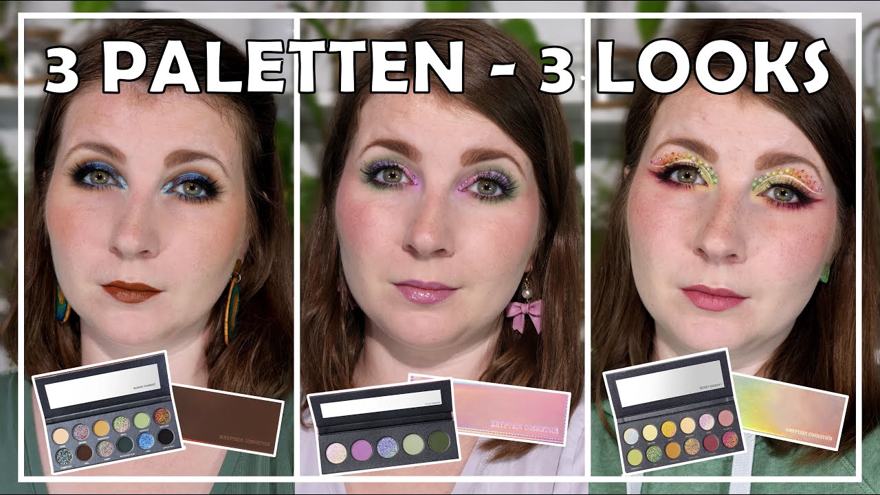 3 Paletten - 3 Looks | KRYPTEIN COSMETICS - Burnt Forest, Tulip Dream & Secret Garden I | deutsch