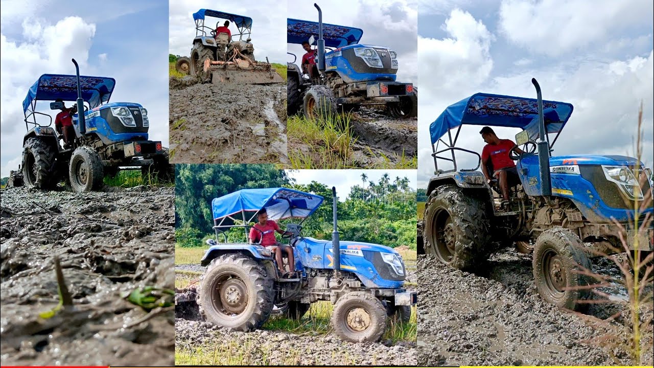 Sonalika Tiger 🐯//Working In Mud//Tractor//Tractor Working in Cultivator Demo Video🚜