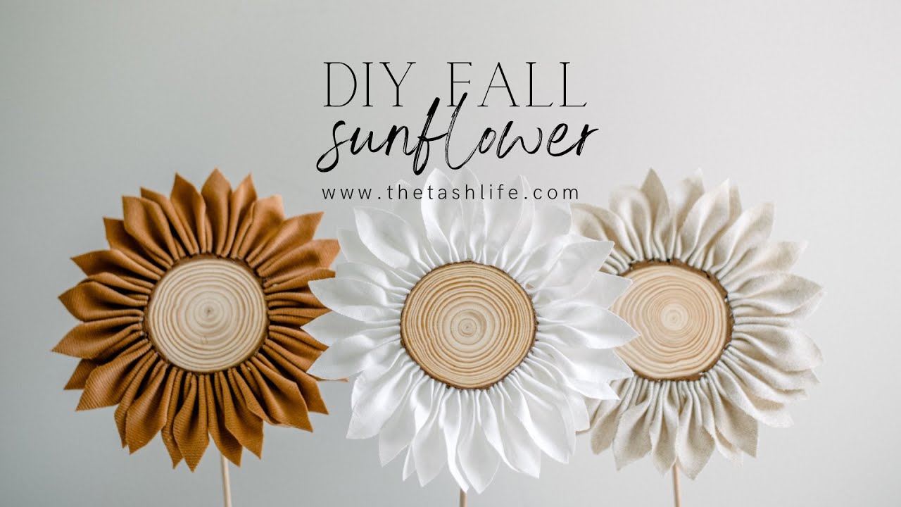 DIY Fall Decor || Fabric Sunflower Craft