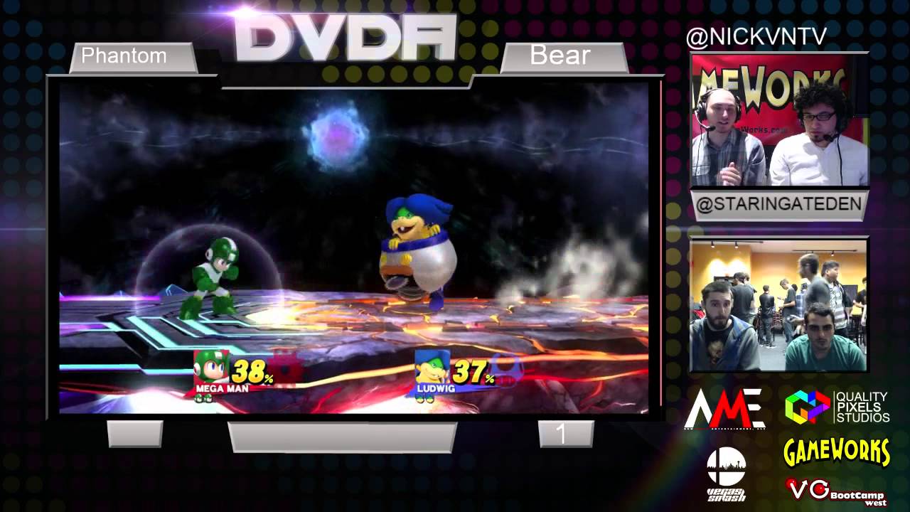 DVDA #5 Bear (Mega Man) vs Phantom (Lucario) Super Smash Bros. tournament for Wii-U