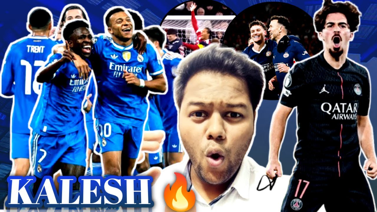 K.MBAPPE SHOW TONIGHT 4 GOALS 🫡⚽| LIVERPOOL BULLY BY PSV 😂|VITINIHA MASTERCLASS 🫡⚽⚽⚽| AMAZING WEEK 🔥