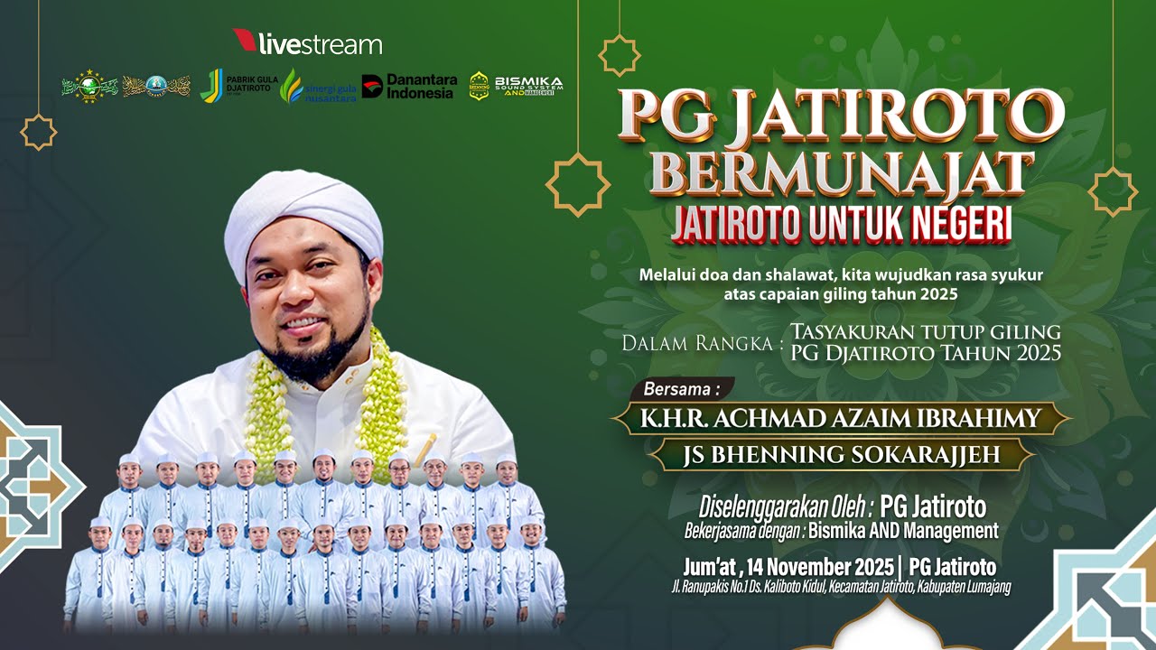 🔴 LIVE | PG JATIROTO BERMUNAJAT  || JS. BHENNING SOKARAJJEH | LUMAJANG 2025