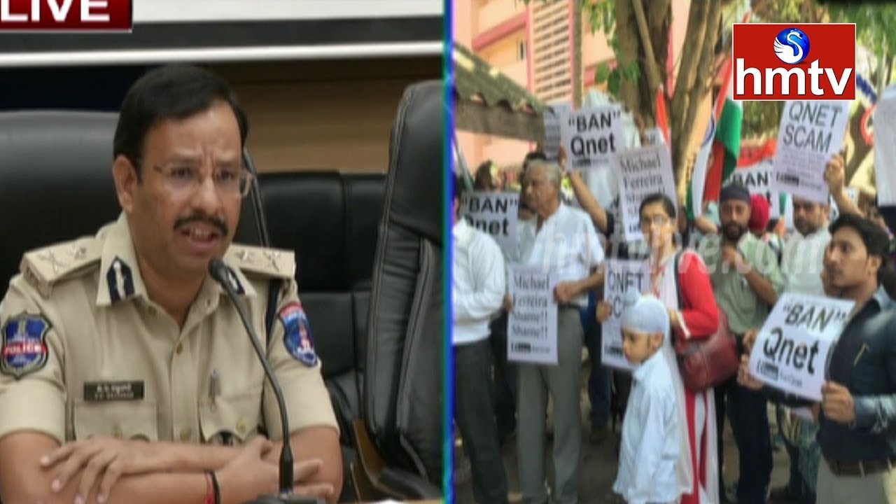 CP Sajjanar Press Meet On QNET Scam | hmtv Telugu News