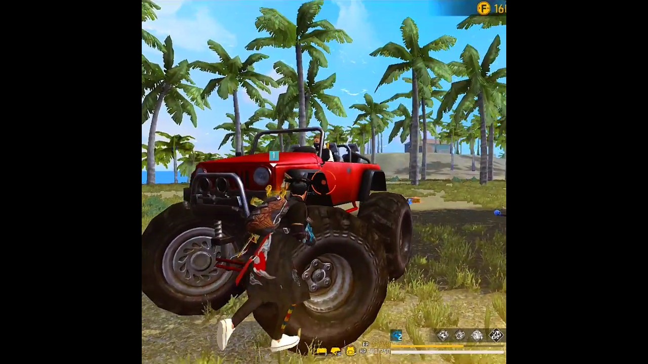 Rank Match With GUN ❌ VEHICLE ✅ #ffshorts #rankpush #emtmind