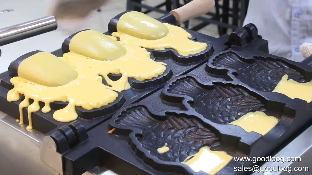 Taiyaki maker machine fish waffle maker
