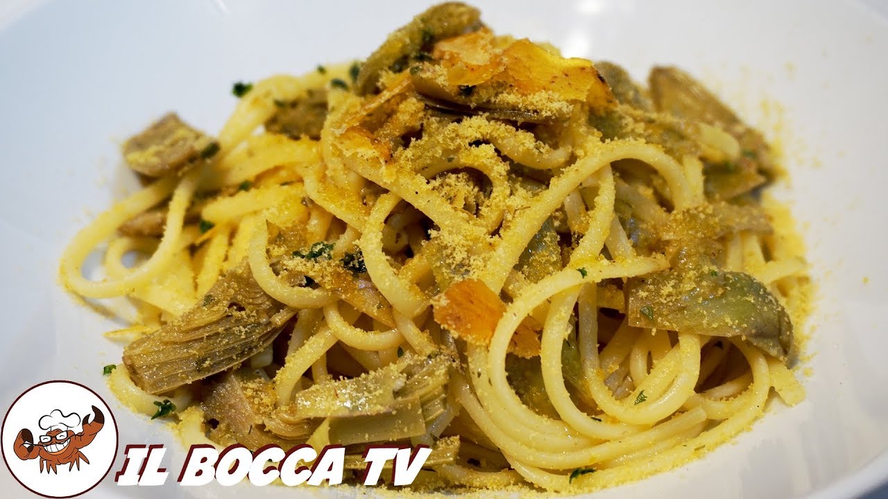 561 - Linguine carciofi e bottarga...proprio tanto a noi ci garba! (primo sfizioso facile e leggero)