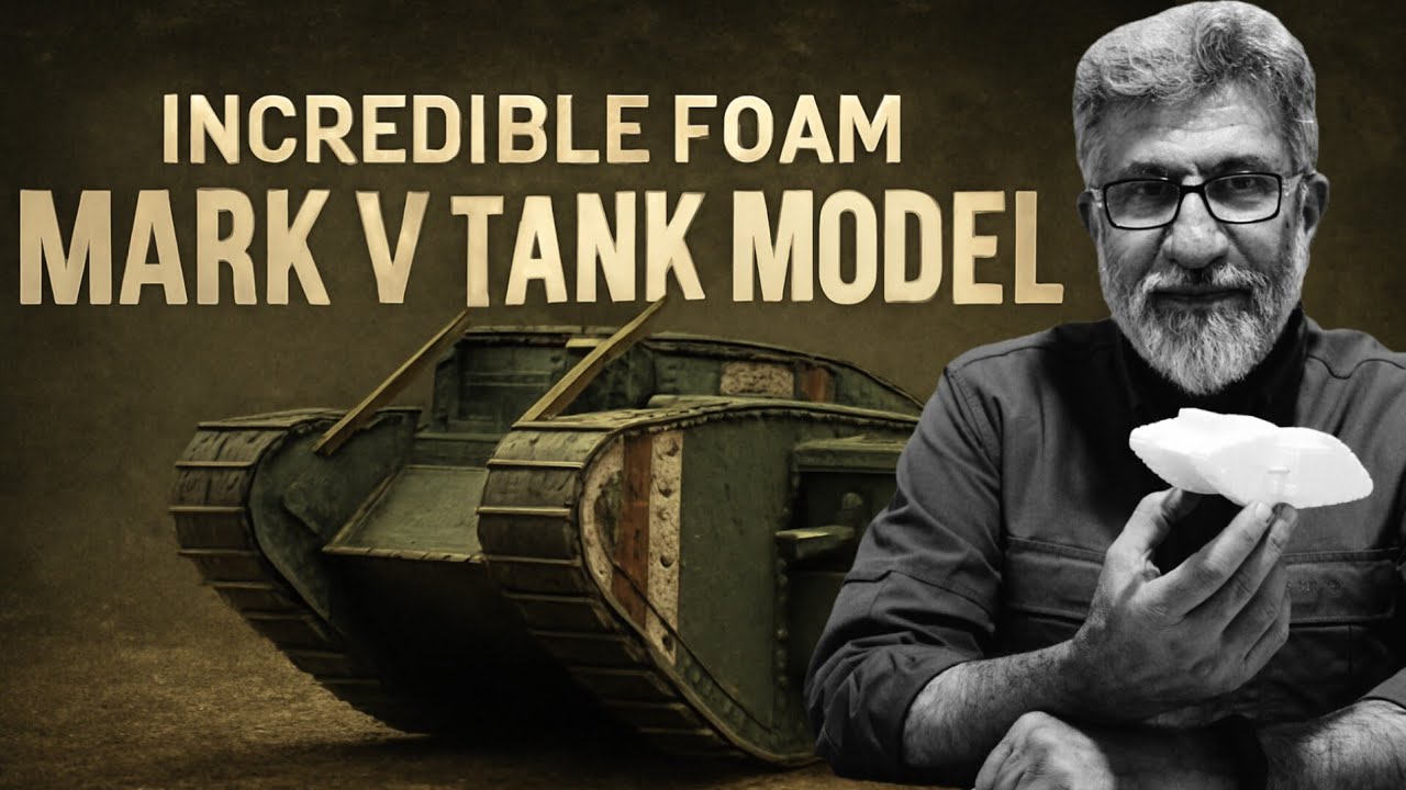ساخت ماکت تانک مدل مارک وی-جنگ جهانیIncredible Foam Mark V Tank Model – Watch the Entire Build 
