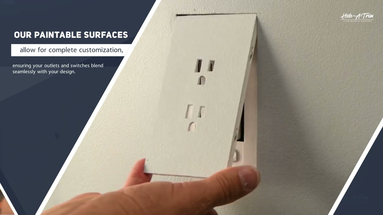 Introducing Hide-A-Trim | Flush Mount Outlet and Switch Kits