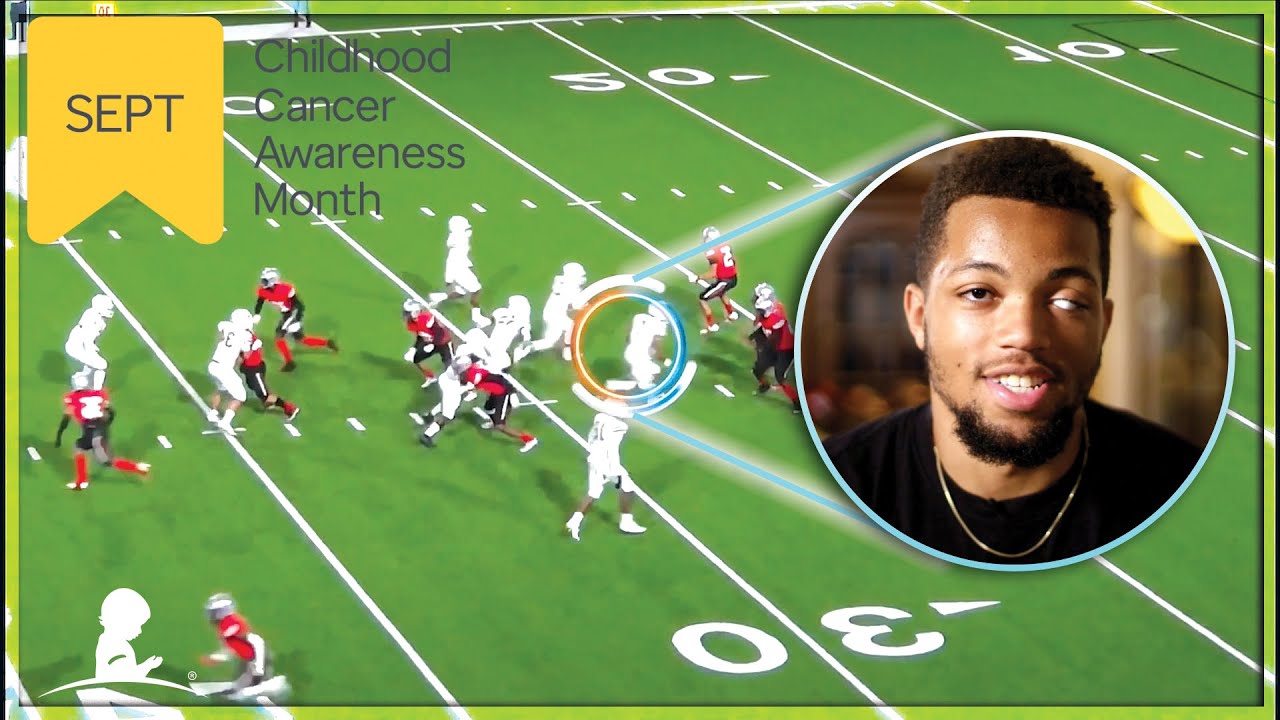 As a Football Player and Childhood Cancer Survivor, Emmanuel Gives Back | Then & Now