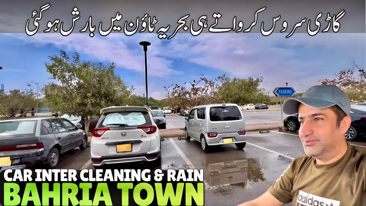 Finally Car Interior Cleaning 🧹 Done Rain ☔️ in Bahria Town Karachi 😍