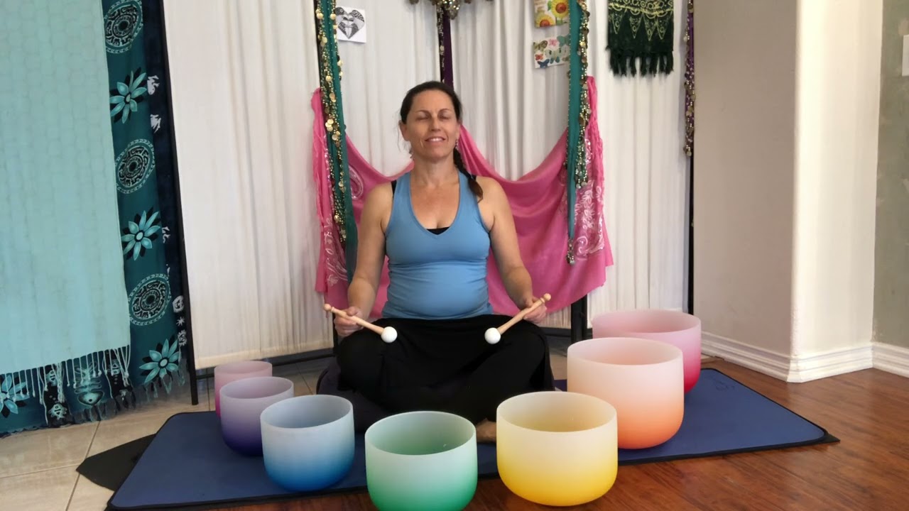 First time with my new singing bowls