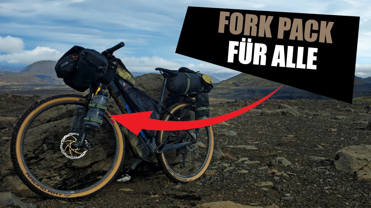 Gepäck an der Gabel ganz ohne Befestigungspunkte?! So einfach geht’s!