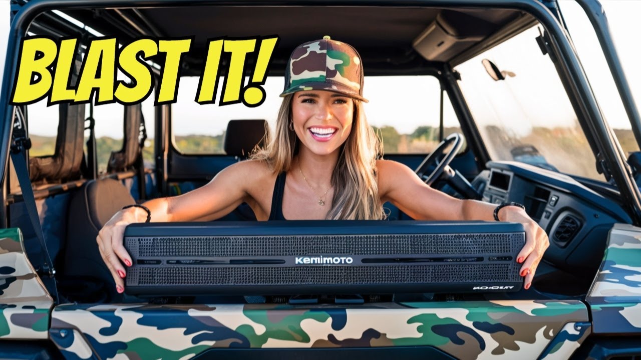 I Tried A UTV Sound Bar On A Boat!  - KEMIMOTO Midnight 60 Review