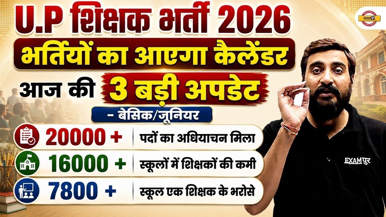 UP Teacher Vacancy 2026 | UP Shikshak Bharti 3 Big Updates By Vivek Sir