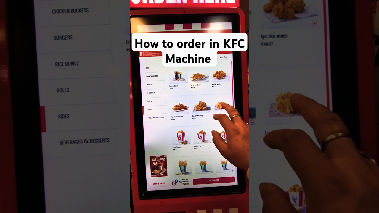 How to order in KFC Machine #kfc #kfcorder #kfcviral #kfc_style #kfcbigbash #guwahati #guwahaticity