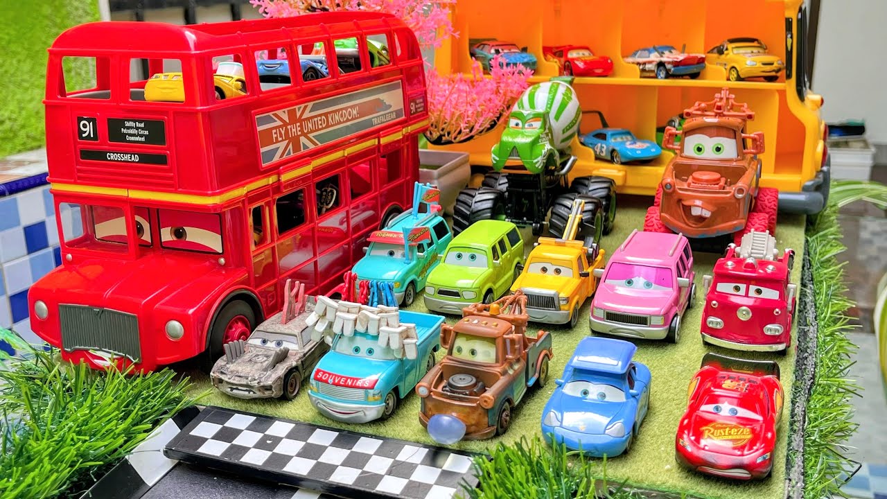 Disney Pixar Cars Unboxing Review | Lightning McQueen, Tow Mater, Doc Hudson, Sally Carrera, Cruz