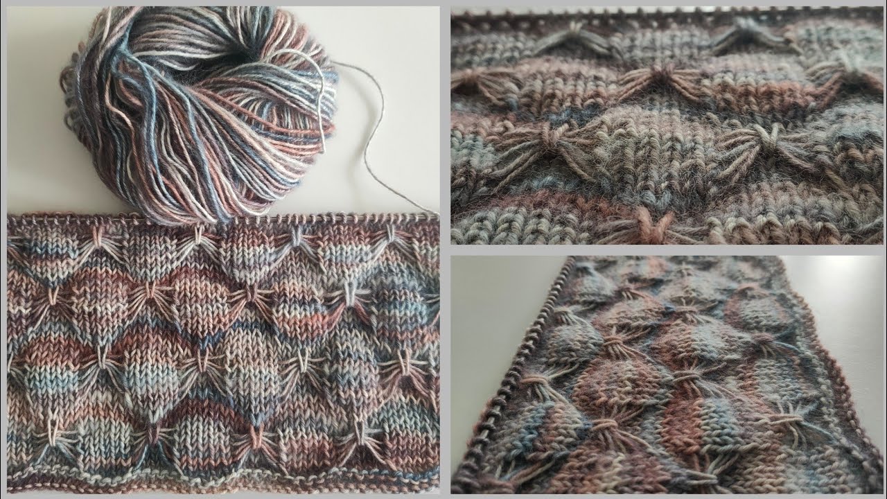 Tutorial punto a maglia fiocchi e farfalle, ottimo per maglioncini e scaldacollo