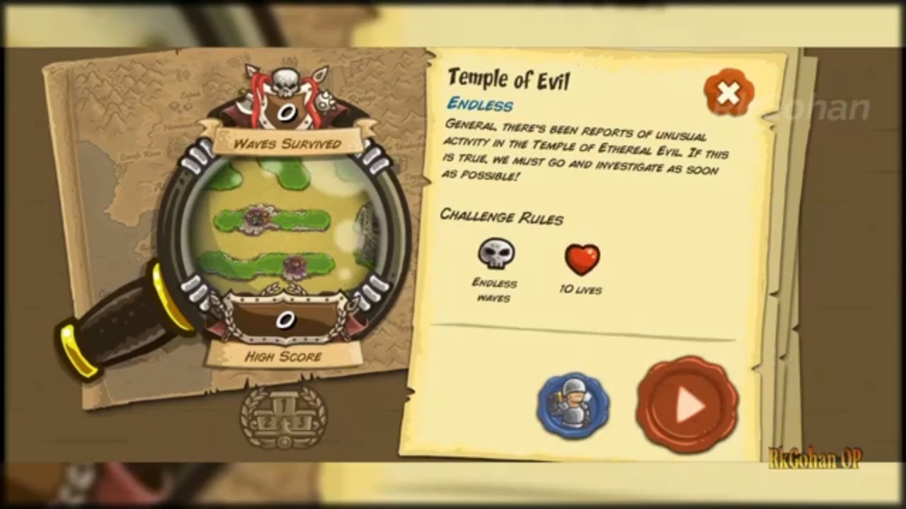 Kingdom Rush Frontiers : Temple Of Evil
