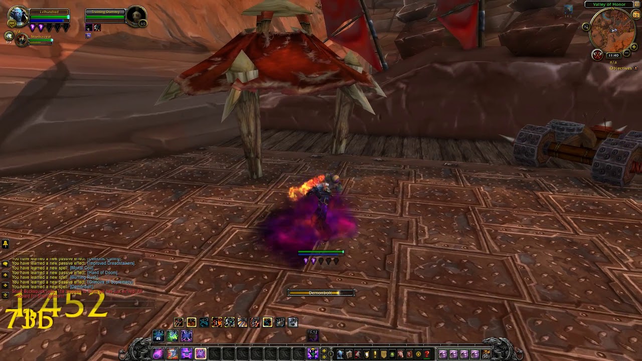 WOW Animations - Allied Races - Nightborne Demonology Warlock (male)
