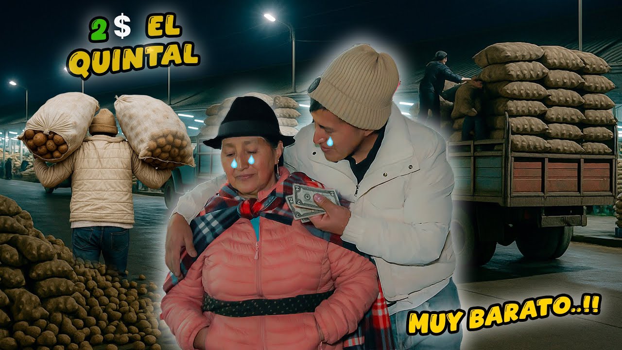 $2 el QUINTAL de PAPAS (muy barato o nos estafaron) - Ni Q' Fuera TV, Karito La Tóxica Alyson Jazmin