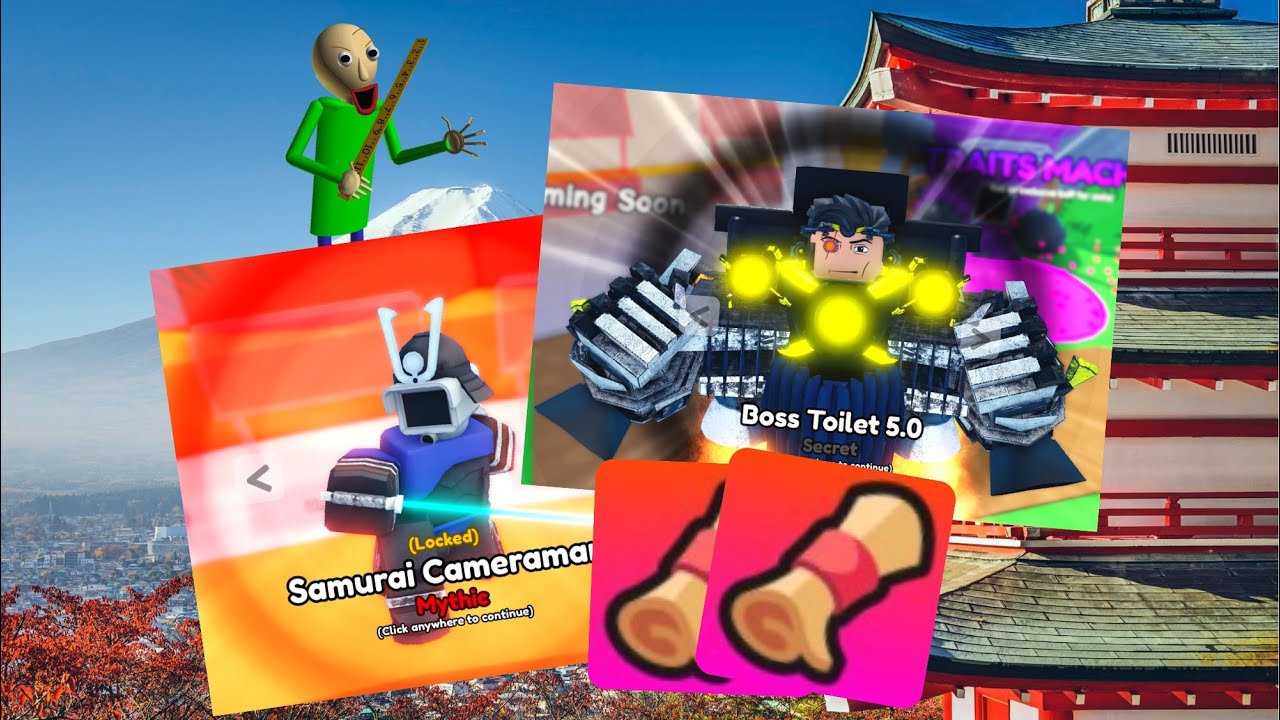 Демонстрация Samurai + G-Man 5.0 - Roblox Skibidi Masters TD