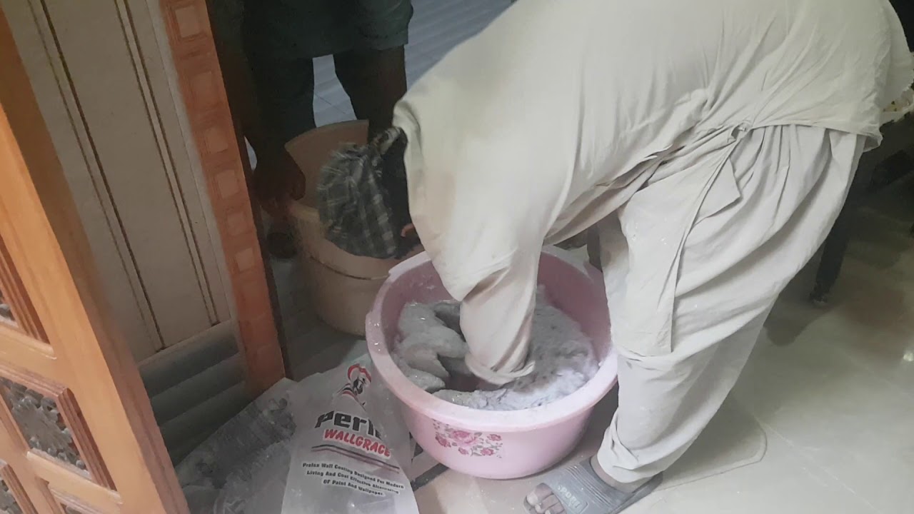 Grace wall Mixing and apply on wall