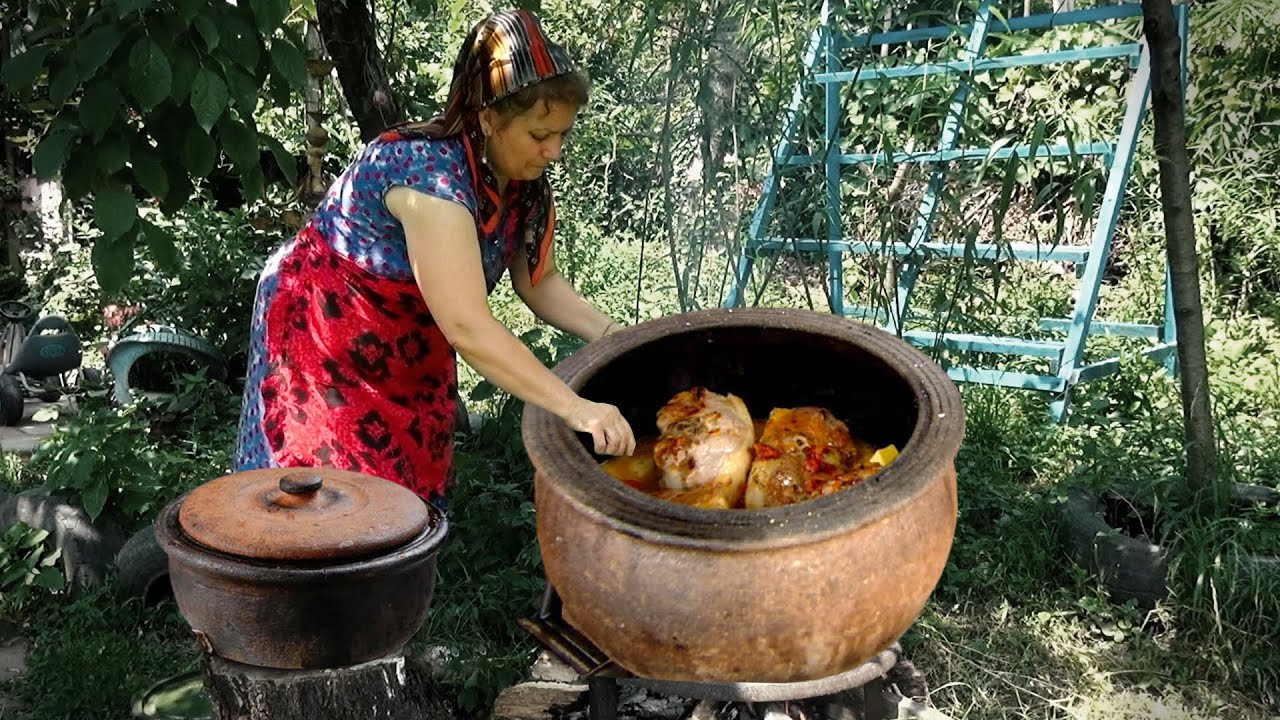 Мы приготовили ребрышки ягненка в глиняной посуде в деревне - рецепт вкусной запеканки