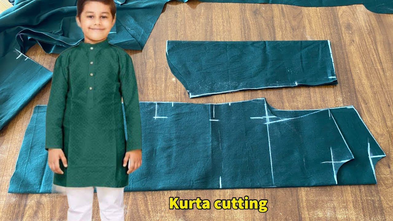 3 से 4 साल के बच्चे का कुर्ता कटिंग करना सीखे / Learn how to cut kurta for a 3 to 4 year old child.