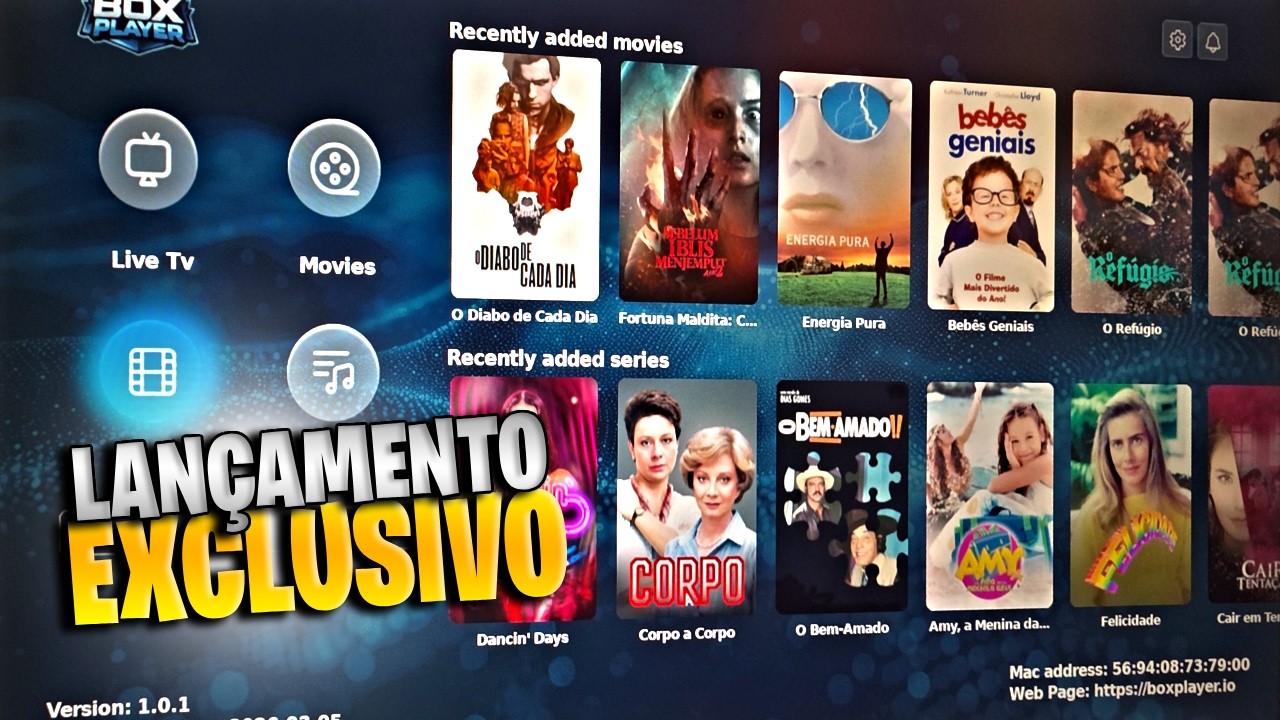 LANÇAMENTO Exclusivo 2026 BOX PLAYER