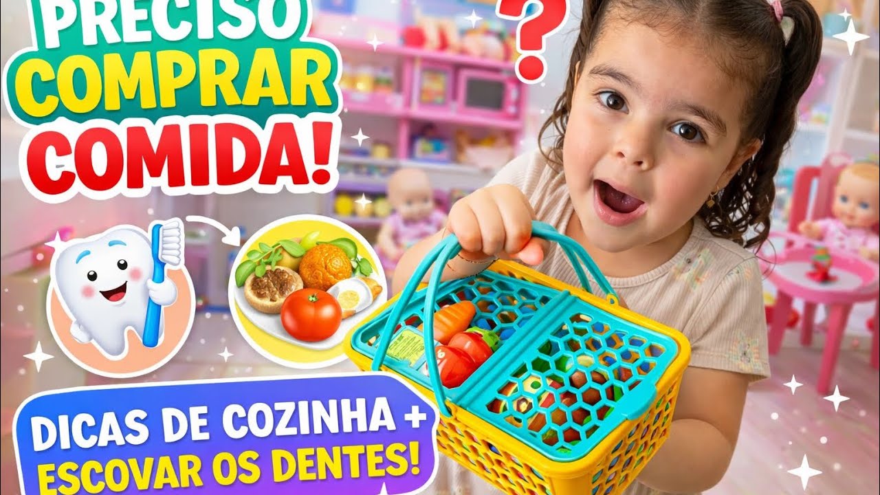 Lívia Dá Dicas de Conduta na Cozinha 🍳👧 | Brincando de Comidinha