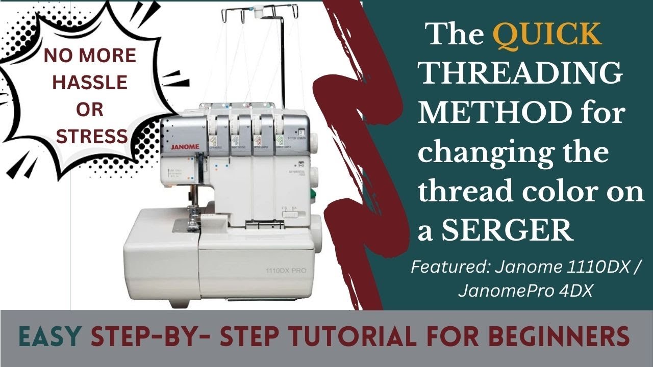 Change Serger Thread Colors FAST with No Rethreading| Quick & Easy Method for Beginners