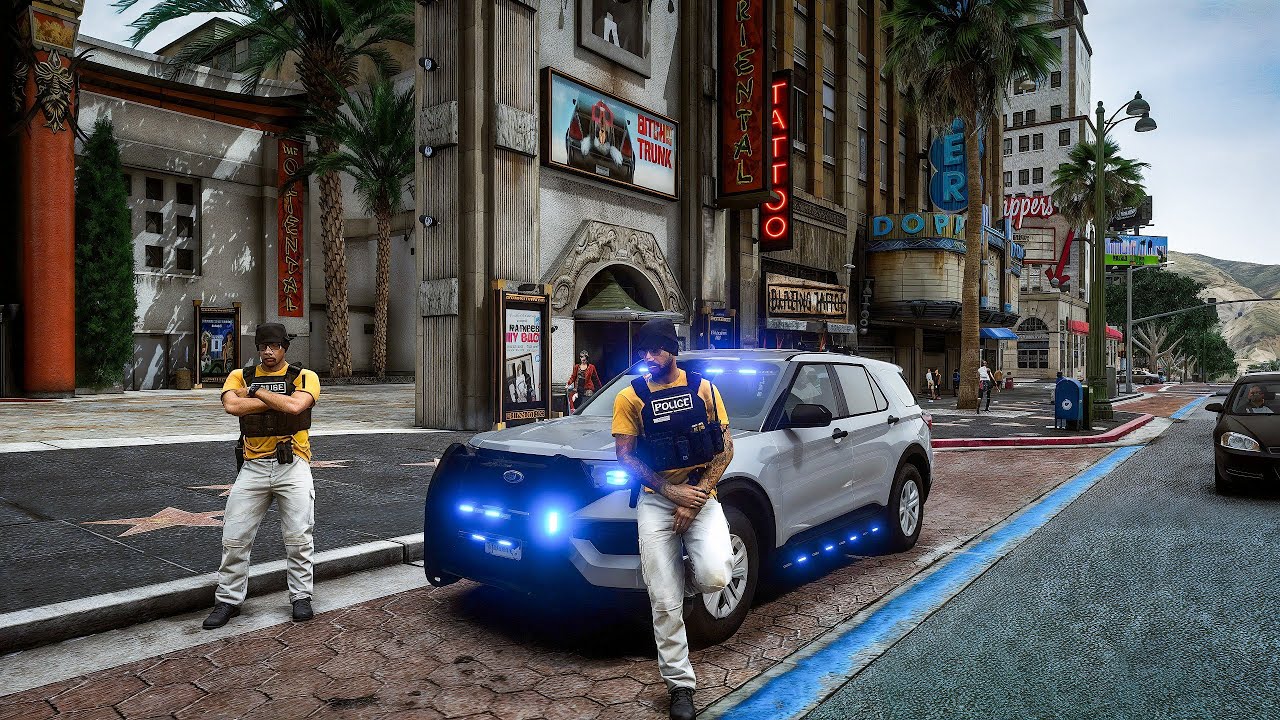 GTA 5 LSPDFR Gang Unit Patrol | High Crime Shootout in Los Santos