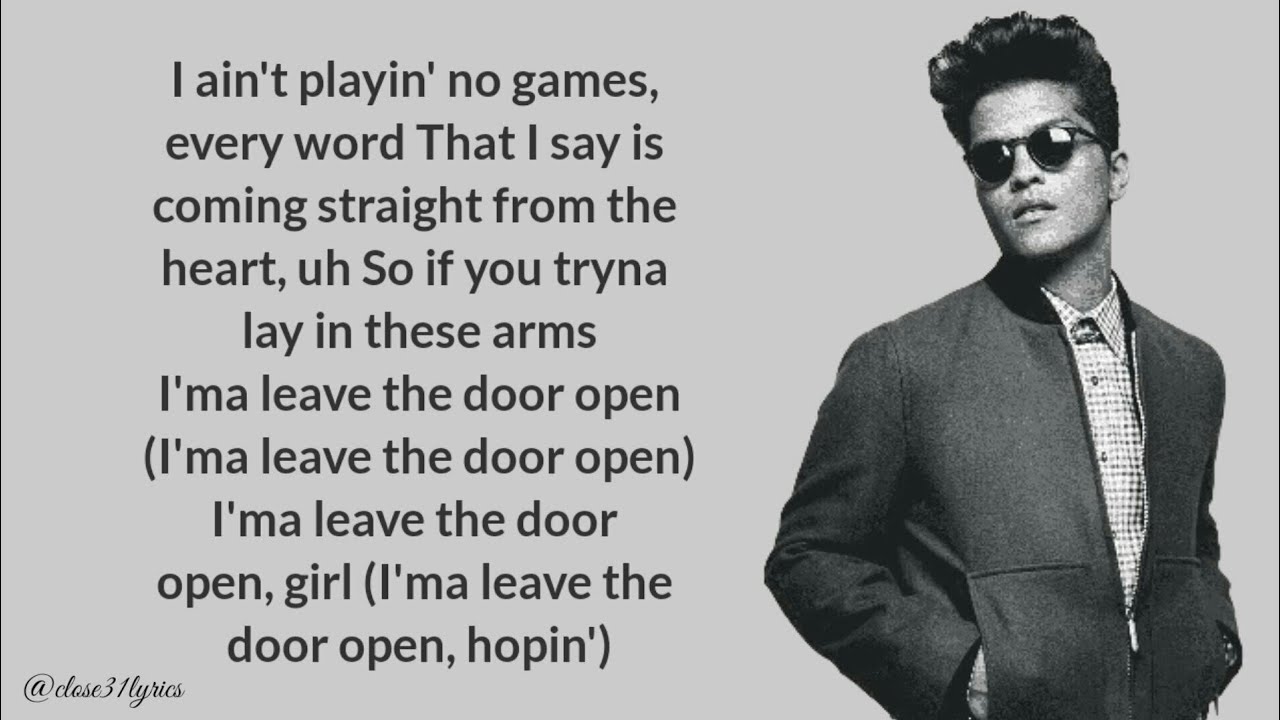 | Bruno Mars, Anderson .Paak, Silk Sonic - Leave the Door Open [Lyrics Video]🎶🎶🎶