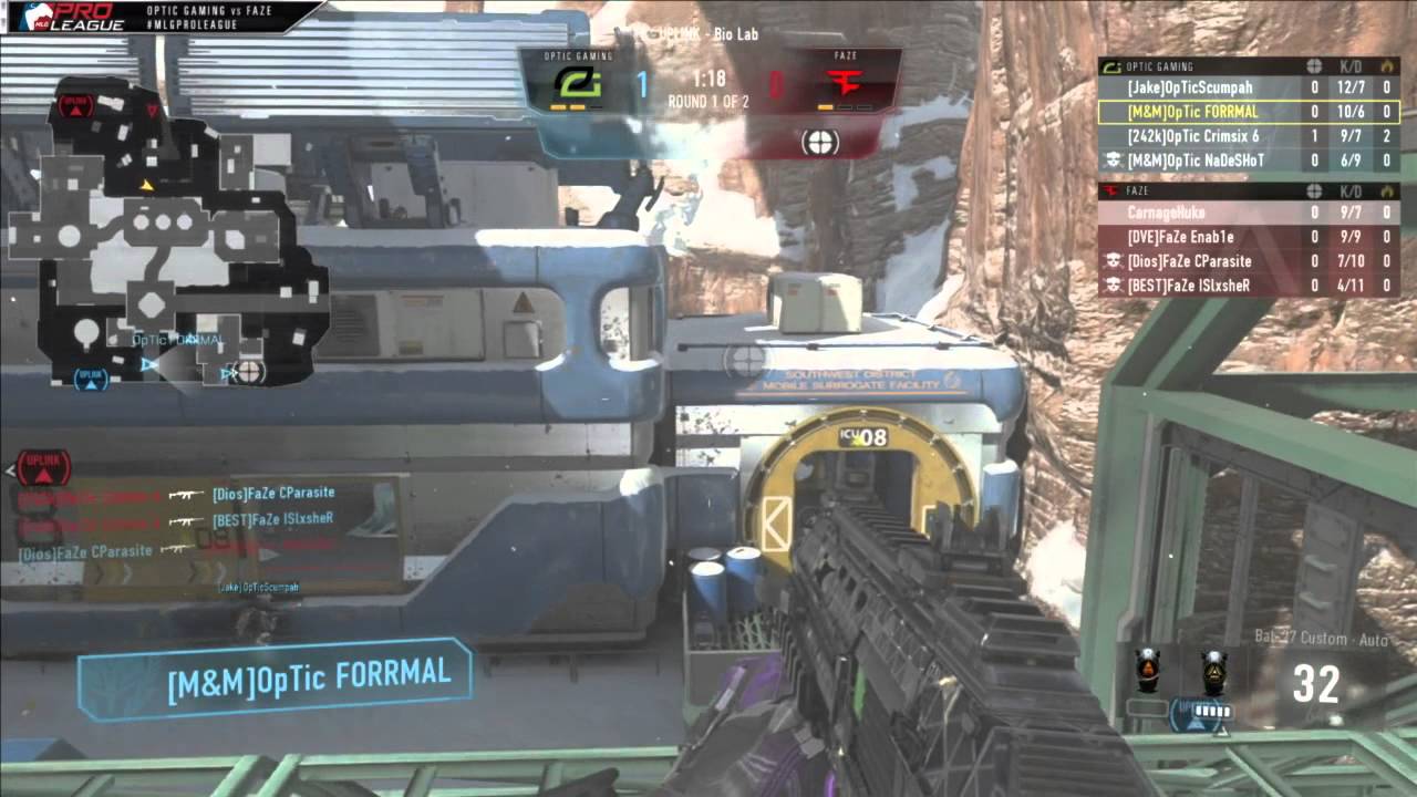FaZe vs OpTic Gaming - Game 4 - (MLG Pro League - Mar 10th 2015)
