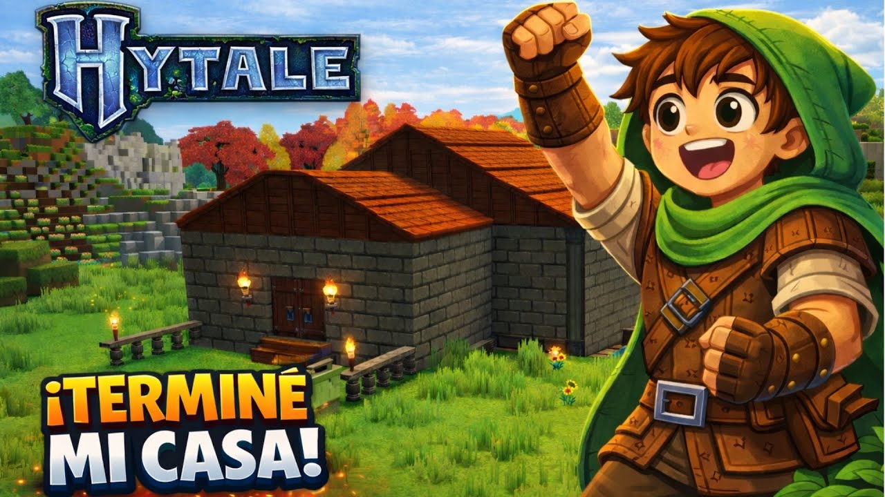 CONSTRUYENDO Y TERMINANDO MI CASA EN HYTALE | Hytale 04