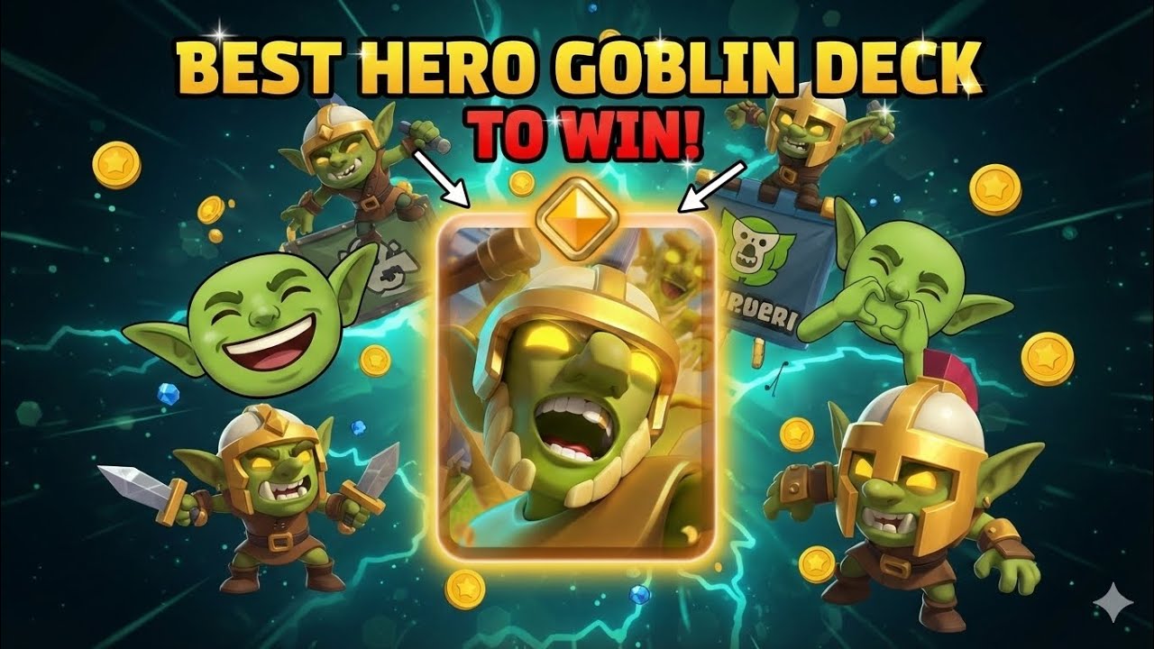 THE ONLY GOBLIN HERO DECK YOU NEED TO WIN IT ALL! 🏆😱 (MAX WIN STACKING STRATEGY) 🤯🐐