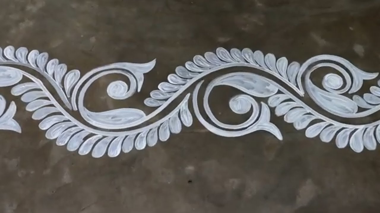 easy and simple alpona design for festivals / laxmi puja alpona designs / diwali rangoli designs