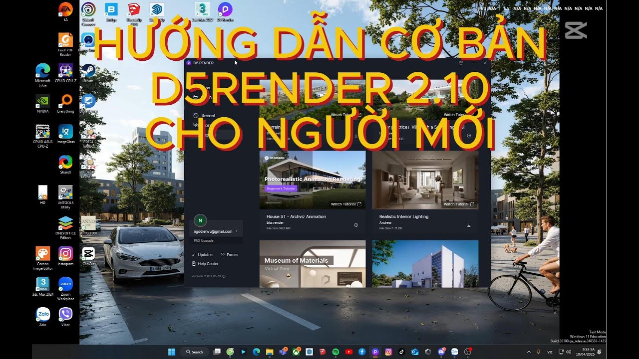 TẤT TẦN TẬT D5RENDER TRONG 30 PHÚT