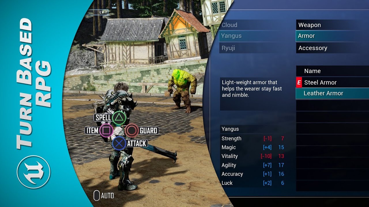 UE4 Turn Based RPG (v3) Battle System & Menu Demo