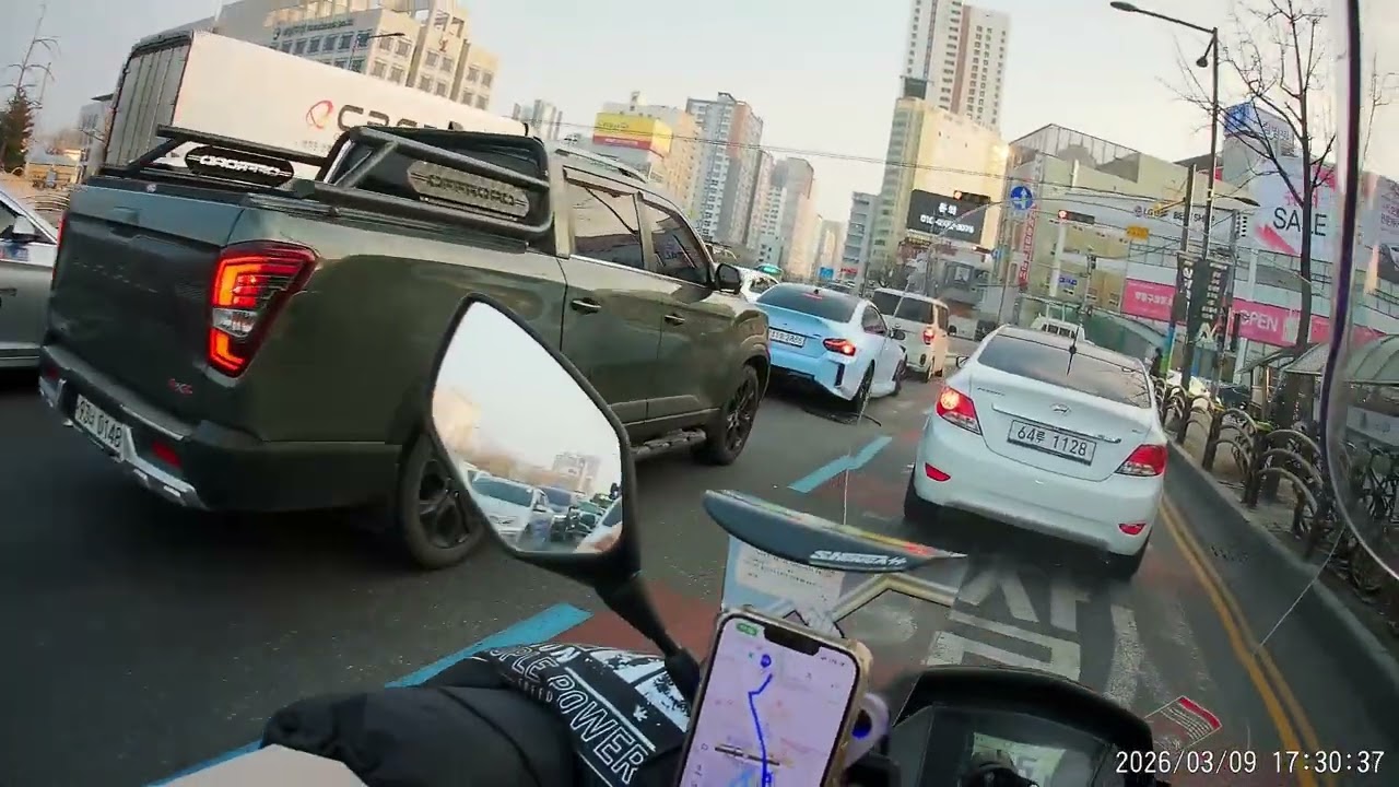 A Day of Scooter Delivery in Korea  한국 스쿠터 배달 라이더의 하루