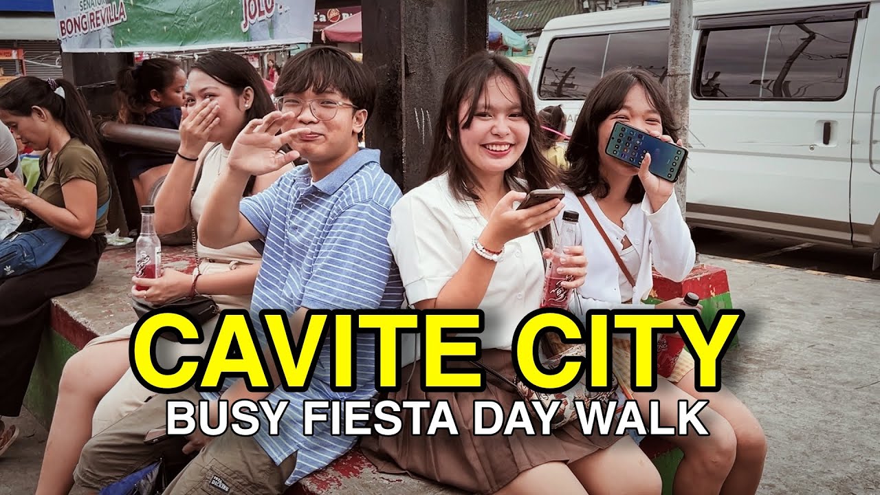 Cavite City Philippines Busy Fiesta Day Walk [4K] 🇵🇭