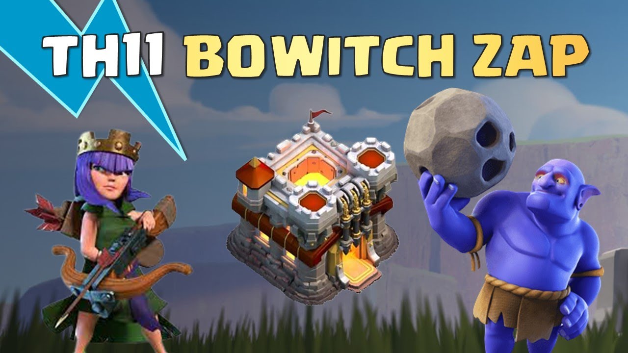 TH11 BoWitch Zap Attack Strategy | Best 3 Star OP Base Strategy | COC