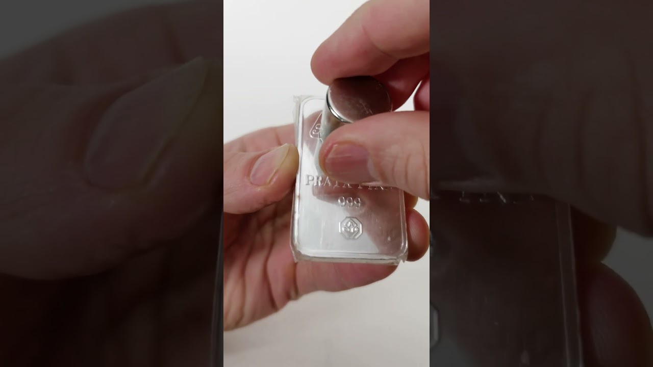 How to Spot Fake Silver  #scienceexperiment #magnet #silver